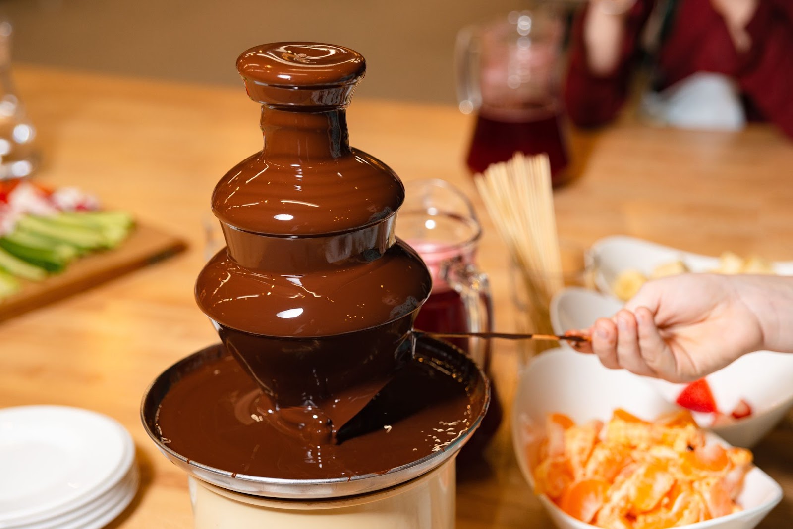 chocolate fountain fork